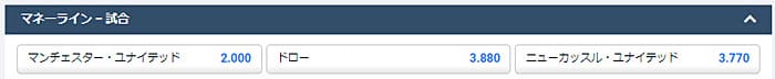サッカーのマネーライン