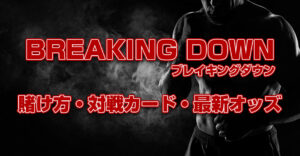 ブレイキングダウン（BreakingDown）9の賭け方・全対戦カード・最新オッズを紹介！【随時更新】