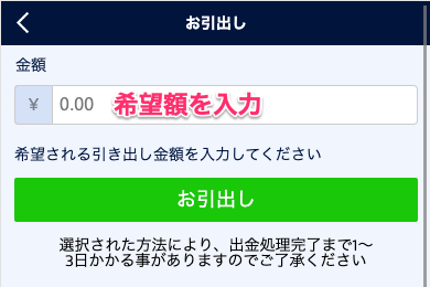 ウィリアムヒルの出金手順①