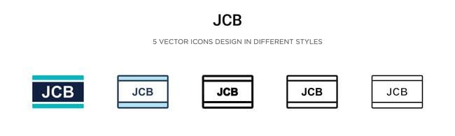 JCBカードによっては決済が出来ない