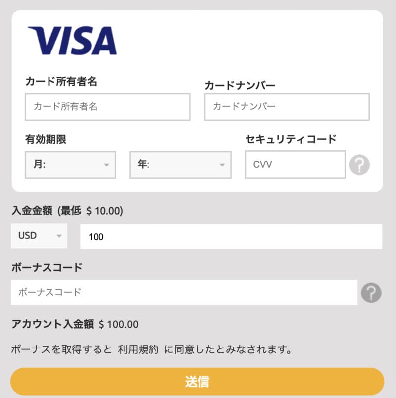 ラッキーニッキー VISA