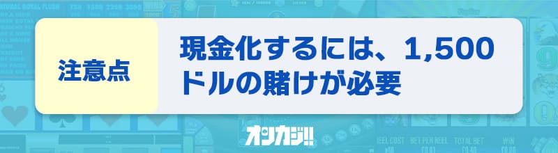 テッドベットの入金不要ボーナス 注意点