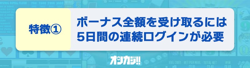 トラストダイス入金不要ボーナスの特徴①